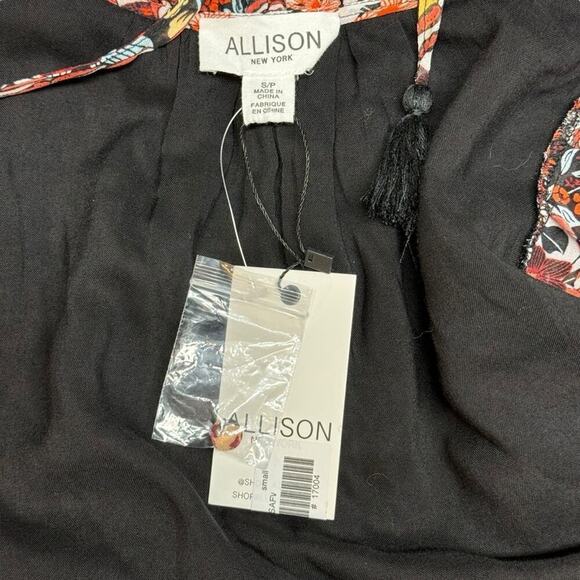 NWT Allison NY Gigi Maxi Dress Floral Patchwork Long Sleeve Bohemian Size Small - Picture 8 of 16